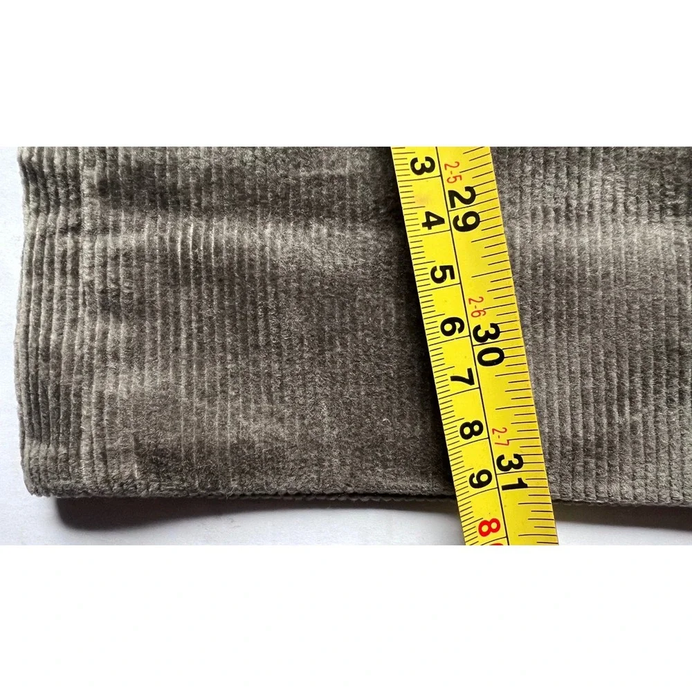💚 Lauren Ralph Lauren Corduroy Pants Beacon Grey size 12‎ NWT